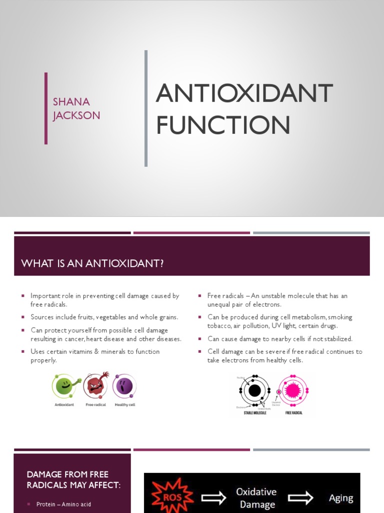 antioxidant function PDF Antioxidant Natural Products