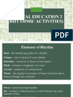 Pe 2 Elements of Rhythm and Movement Space