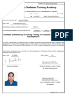 Radhika STCW - STSDSD Certificate