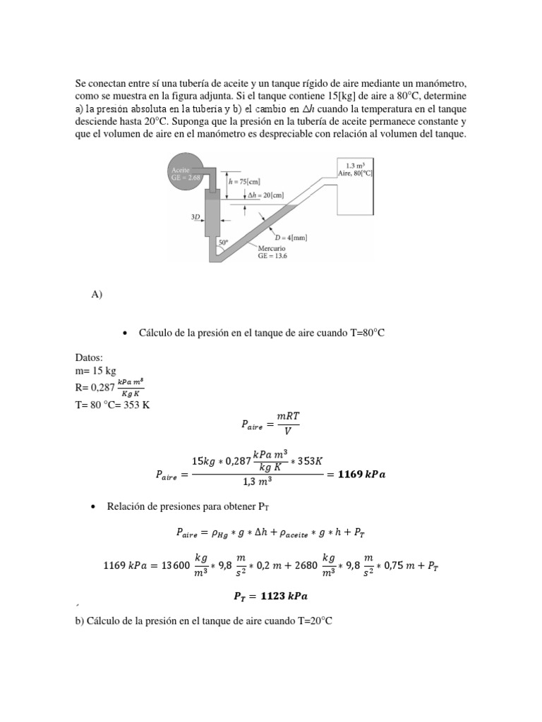 Ejercicio Manómetro PDF