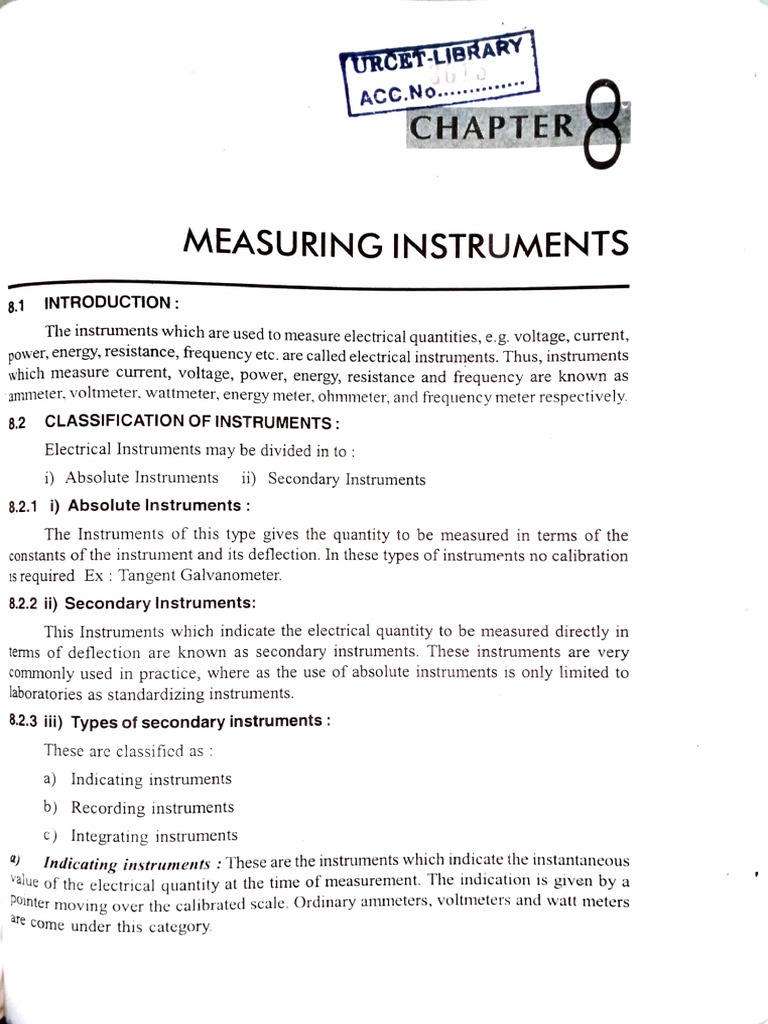 Measuring Instruments PDF