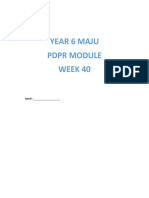 Year 6 Maju PDPR Module Week 40: NAME