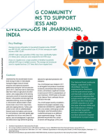 Jharkhand Opportunities For Harnessing Rural Growth Project Discussion Notes Compilation