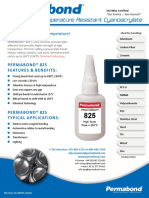 Permabond 825 Cianoacrilato de Alta Temperatura