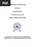 Final OS Lab Manual 2021-22 (Winter)