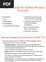 MAC Protocols For Ad-Hoc Wireless Networks