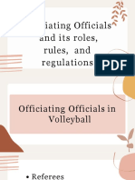 Officiating Officials and Its Roles Rules and Regulations