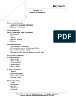 Key Notes: Chapter-10 Human Settlements