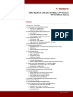 At45Db021E: 2-Mbit Dataflash (With Extra 64-Kbits), 1.65V Minimum Spi Serial Flash Memory