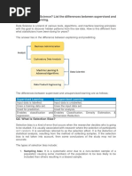 Q1. What Is Data Science? List The Differences Between Supervised and Unsupervised Learning