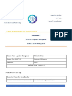 Logistics - Supply Chain and Management Assign - Edited