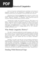 Historical Linguistics: Why Study Linguistic History?