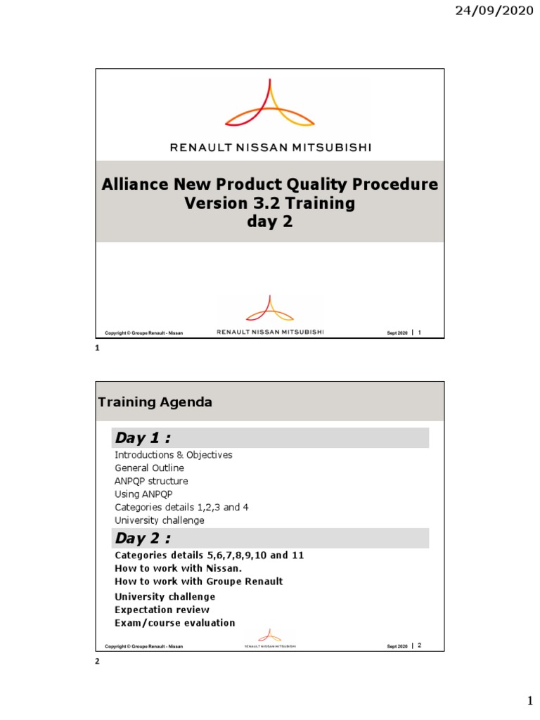 Booklet Learner 33774 Kit 2 Days ANPQP STD V3.2 Day2 EN | PDF ...