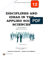 Disciplines and Ideas in The Applied Social Sciences