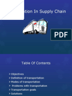 Transportation in Supply Chain