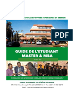 Guide de Letudiant Master Mba
