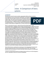 Literature Review: A Comparison of Dairy Production Systems