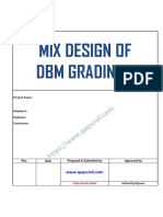 Mix Design of DBM Grading-I: Project Name