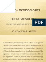 Research Methodologies: Phenomenology