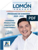 Programa de Gobierno Salomon Sanabria Gobernador