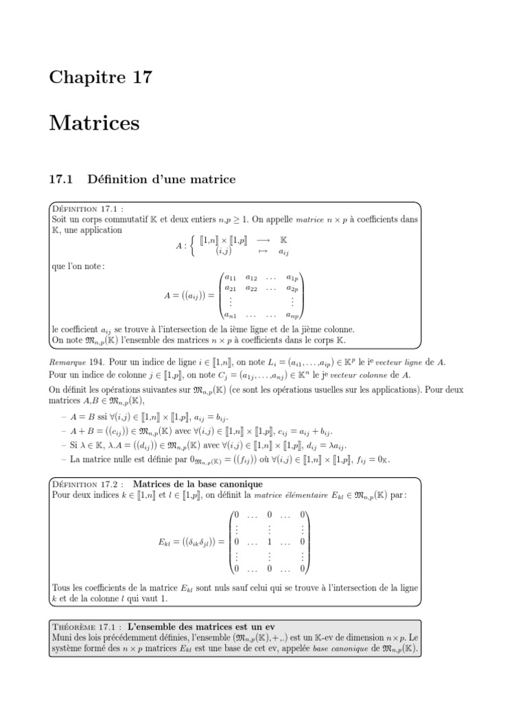 Matrice Inversible Algebre Linéaire – SXEO