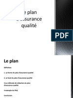 Le plan d’assurance qualité