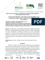 Efeito Do Peso Inicial Sobre o Desempenho de Tourinhos Sindi