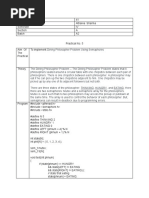 Practical No. 5 OS - Dinning Philosopher Problem Using Semaphores