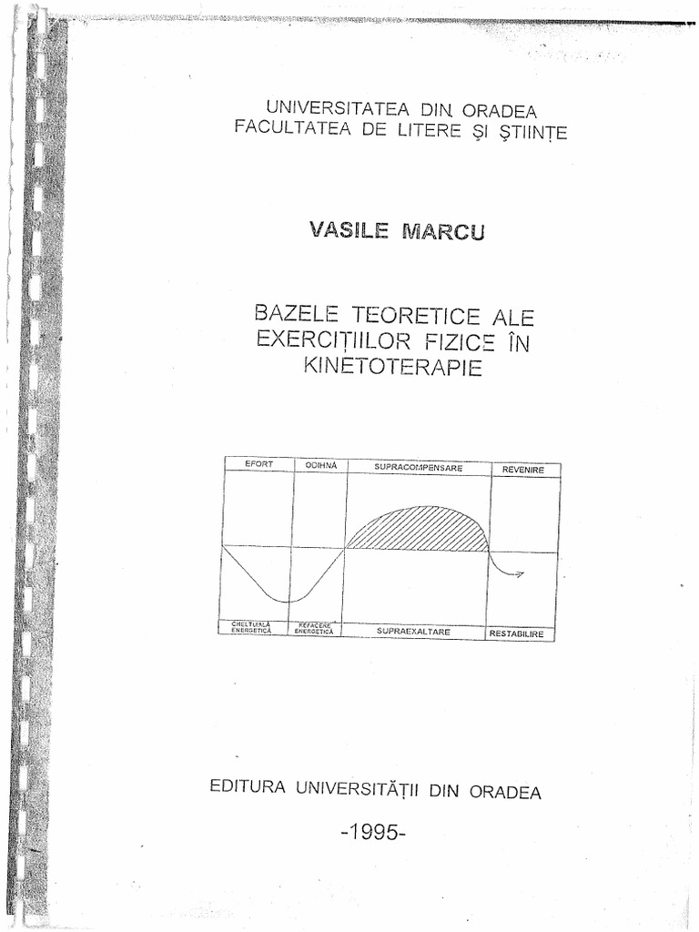 Bazele Teoretice Ale Exercitiilor Fizice in Kinetoterapie | PDF