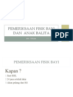 Pemeriksaan Fisik Bayi dan Anak Balita