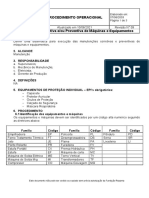 PO-MA-001-09 Manutenção Corretiva e Ou Preventiva de Maquinas e Equipamentos