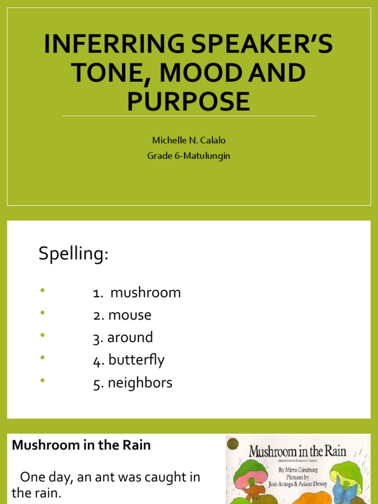 Inferring Tone and Mood in Stories | PDF