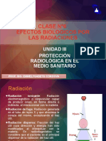 Unidad Iii-Clase N°6 Efectos Biologicos Por Las Radiaciones