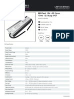 Ledtech 12V Led Driver 150W 12.5 Amp Ip67