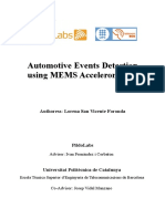 Final Report Automotive Events Detection Using MEMS Accelerometers Lorena San Vicente Bis