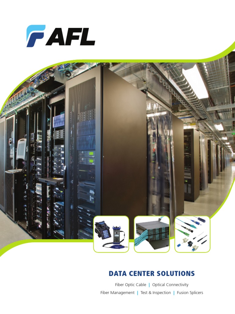 AFL Data Center Solutions Catalog | PDF | Optical Fiber | Information ...