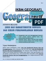 Ukbm 7-p1 Geografi - Kelas Xi - KD 3.7 Jenis Dan Karakteristik Bencana Alam