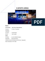 E-Sports Arena: Course Name: AR 7.6 Pre - Thesis Seminar