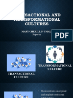 Chapter 7-Transactional and Transformational Cultures