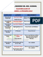 Planner Class V - December (1 To 17)