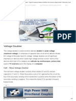 Comparison Between Half Wave and Full Wave Voltage Doubler