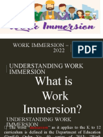 Work Immersion - 2022