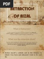 Retraction of Rizal