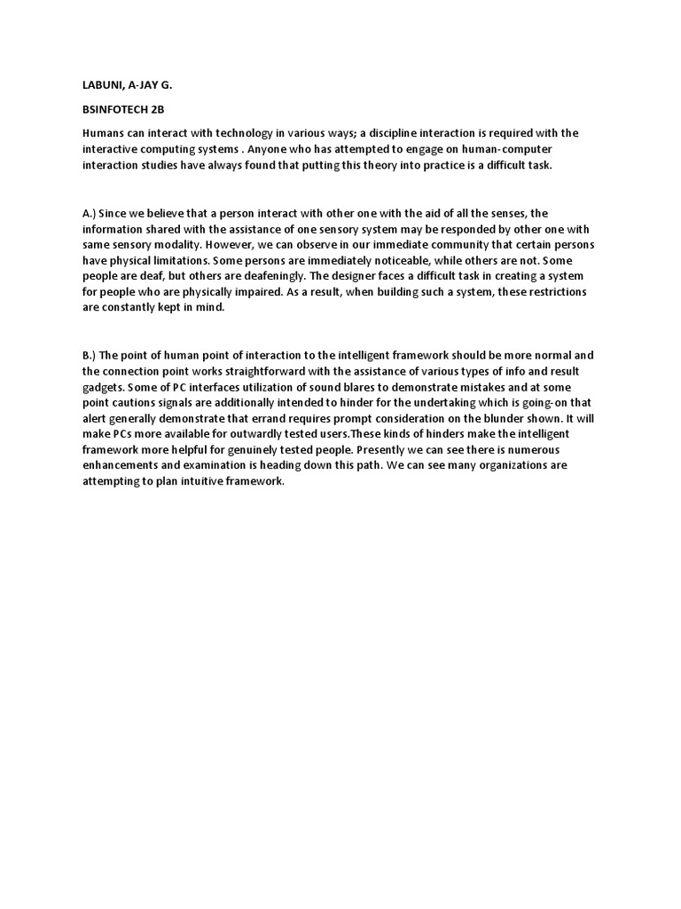 Assignment No.1 Labuni Ajay G | PDF | Computers | Technology & Engineering