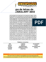 Sopa de Letras de Vocabulary - 3843