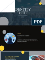 Identity Theft: Shater Mchiaga-Tsavsar Abdul Hameed Muhammad Saheed Sumayya Ishaq Presentation