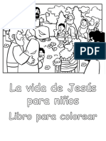 La Vida de Jesus para Ninos Libro para Colorear