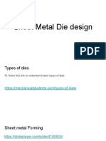 Sheet Metal Die Design