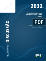 Educação No Meio Rural - Diferenciais Entre o Rural e o Urbano - Ipea - 2021