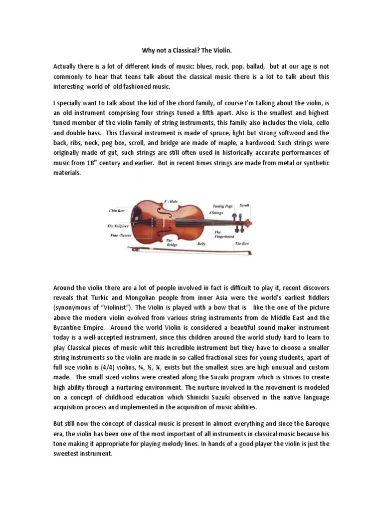 Teens & The Timeless Violin | PDF | Violin | String Instruments